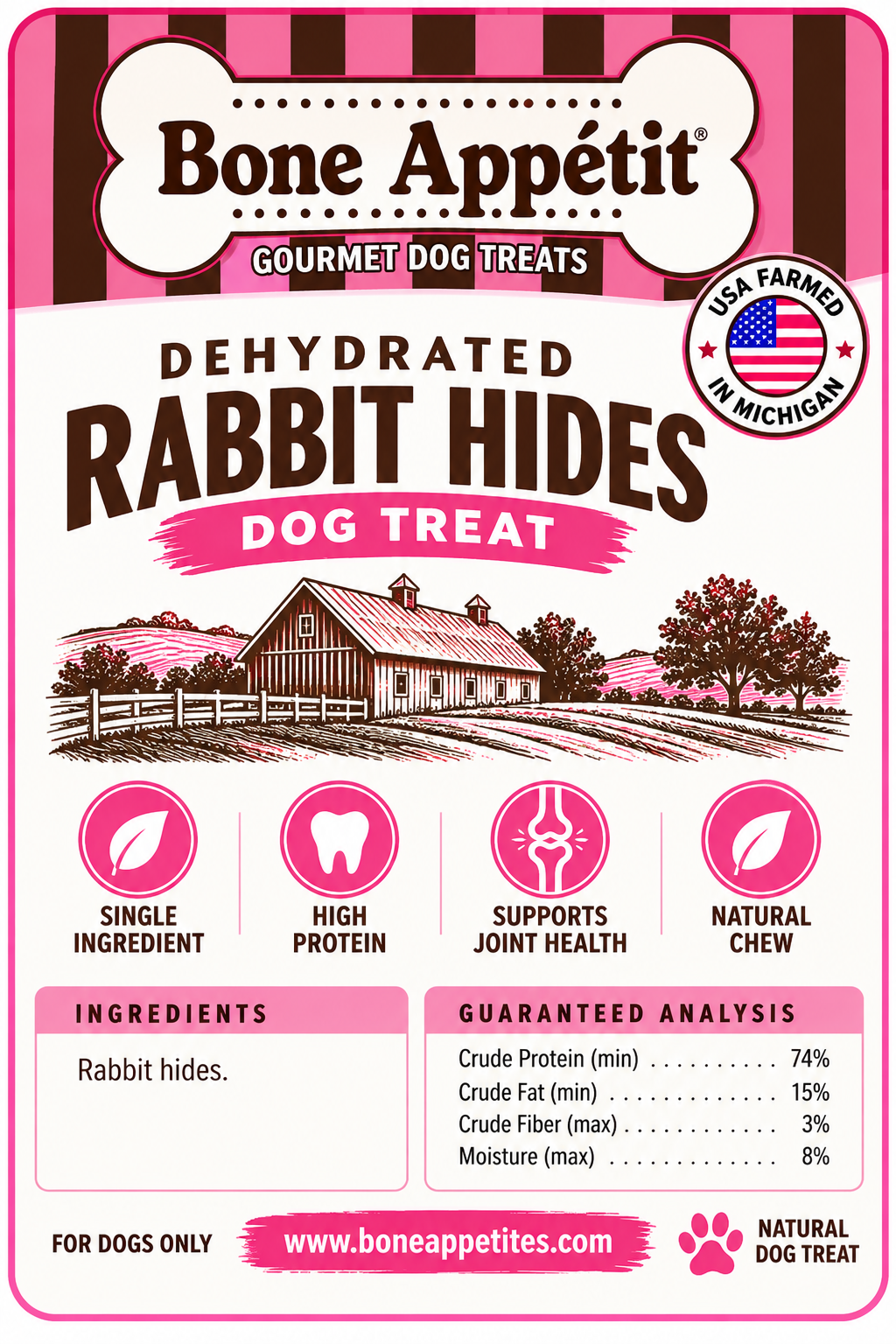 Dehydrated Rabbit Hides Farmed in USA