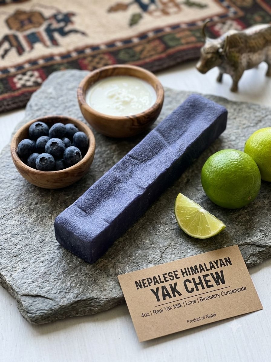 Nepalese Himalayan Yak Chew Large – Blueberry Lime