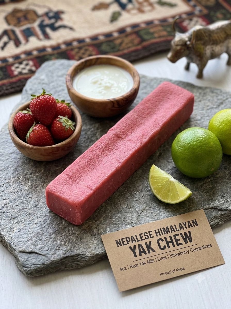 Nepalese Himalayan Yak Chew Large – Strawberry Lime