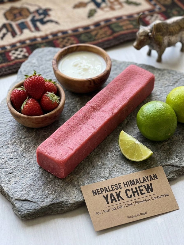 Nepalese Himalayan Yak Chew Large – Strawberry Lime