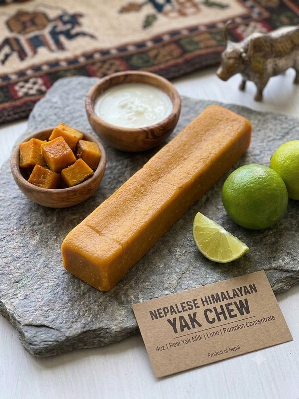 Nepalese Himalayan Yak Chew Large – Pumpkin Lime