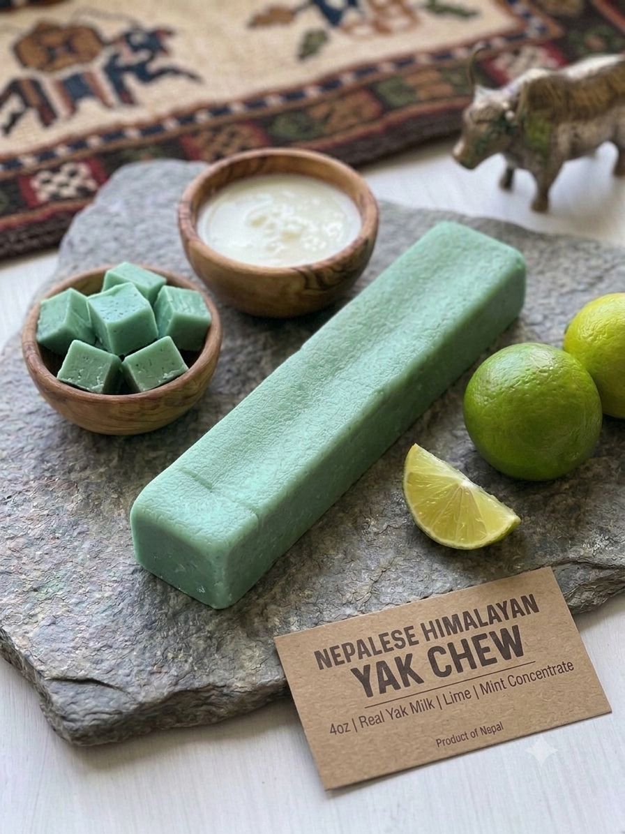 Nepalese Himalayan Yak Chew Large – Mint Lime