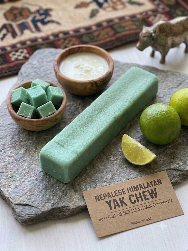 Nepalese Himalayan Yak Chew Large – Mint Lime