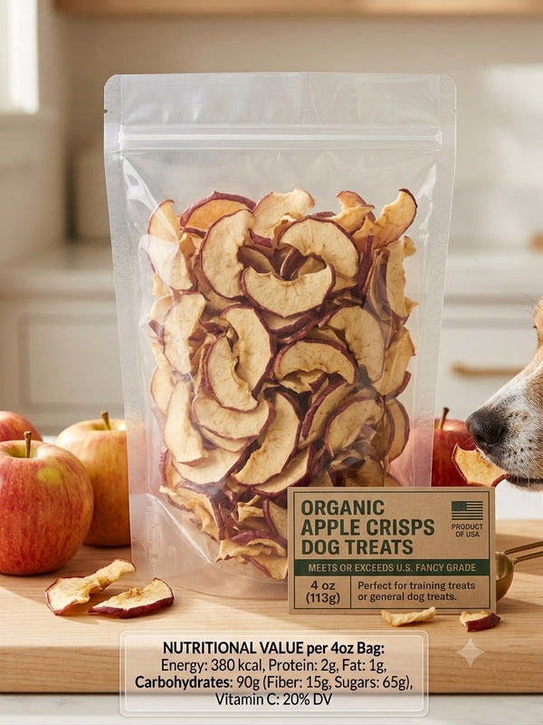 Organic Apple Crisps Dog Treats